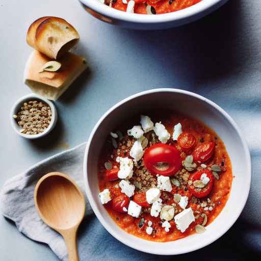 Roasted Tomato and Feta Porridge with Buckwheat