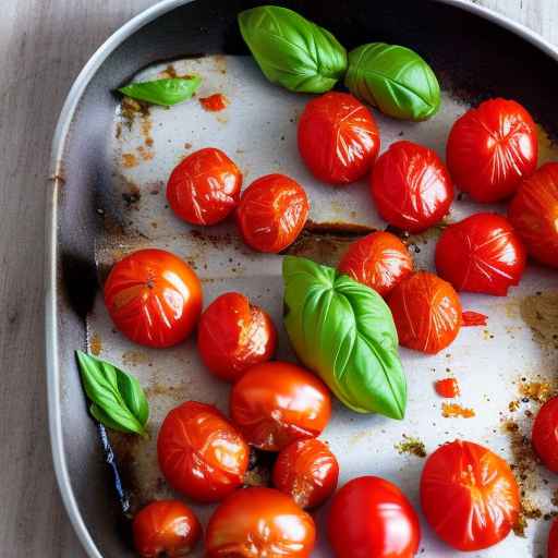 Roasted tomato and garlic with basil and Parmesan