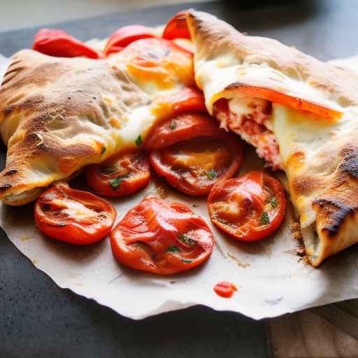 Roasted Tomato and Mozzarella Calzone
