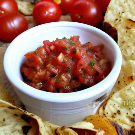 Roasted Tomato Garlic Salsa