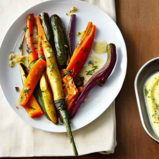 Roasted Vegetable Strands with Herbed Butter