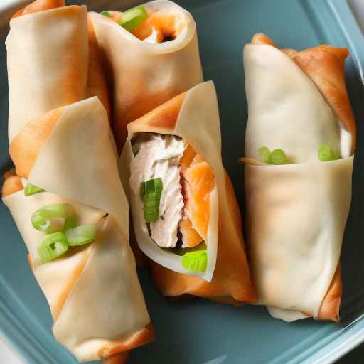 Salmon and Cream Cheese Egg Rolls