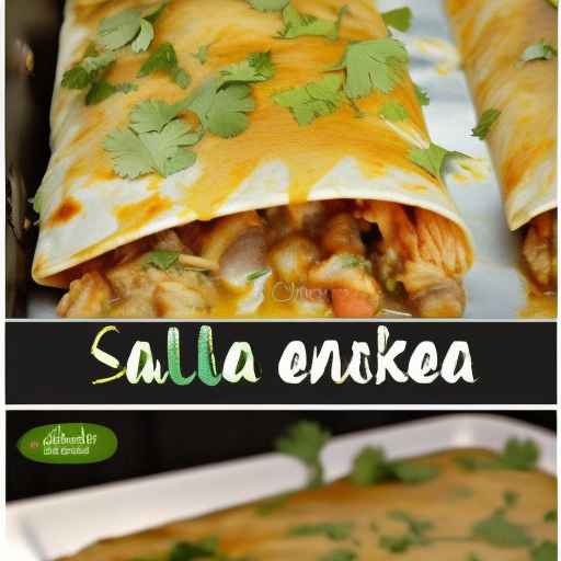 Salsa verde chicken enchilada casserole