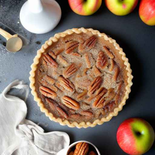 Salted Caramel Pecan Pie with Apples