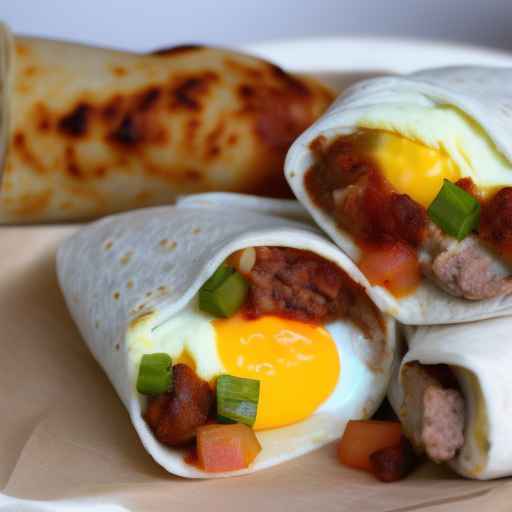 Sausage and Egg Breakfast Burrito