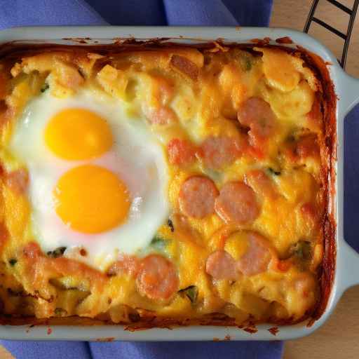 Sausage and Egg Breakfast Casserole with Hash Browns