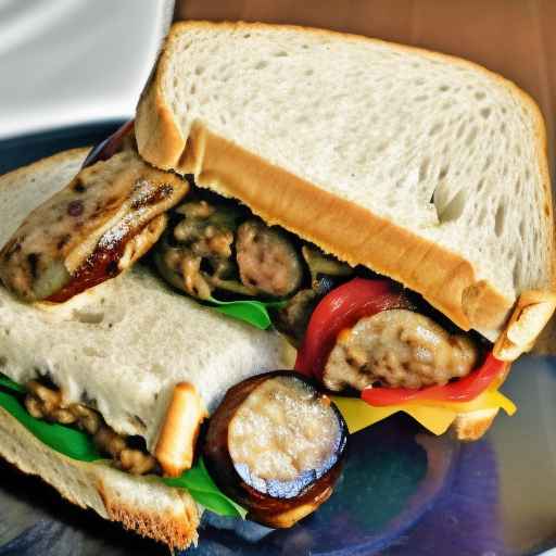 Sausage and Eggplant Foldover Sandwiches