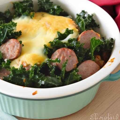 Sausage and kale casserole