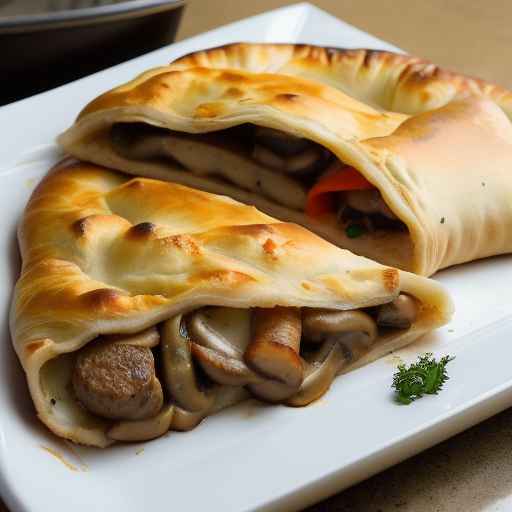 Sausage and Mushroom Calzone