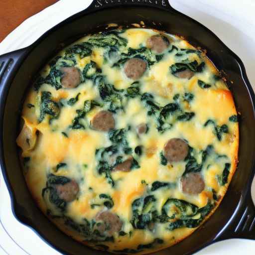 Sausage and spinach casserole