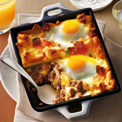 Sausage, Egg, and Cheese Breakfast Strata