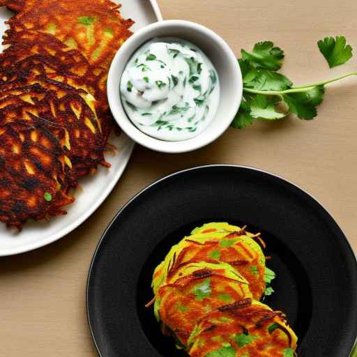 Savory Cheese Latkes with Herb Sour Cream