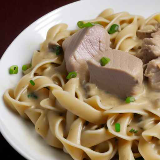 Savory Creamy Meat with Noodles