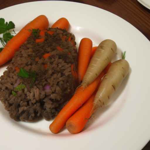 Scottish-style Haggis with Turnips and Carrots