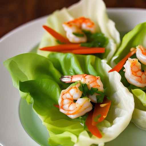 Shrimp and Egg Lettuce Wraps