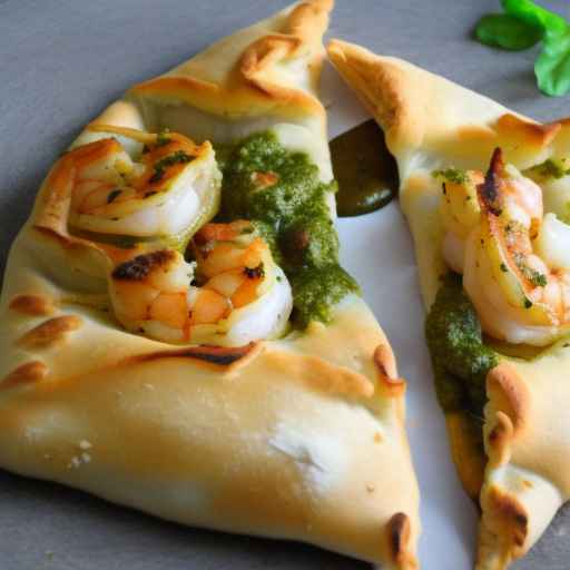 Shrimp and Pesto Calzone