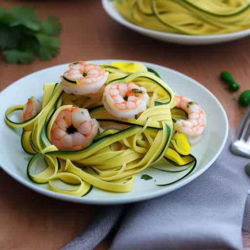 Shrimp and Zucchini Ribbon Pasta