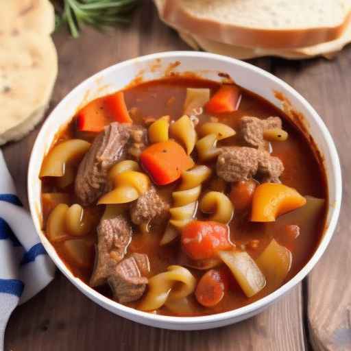 Slow Cooker Goulash with Beef and Vegetables