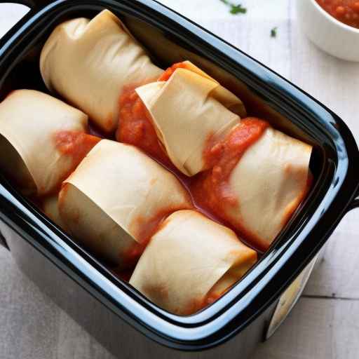 Slow Cooker Rolls with Tomato Sauce