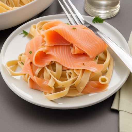 Smoked Salmon Fettuccine