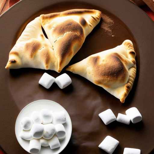 S'mores Calzone with Chocolate and Marshmallows