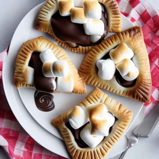 S'mores Hand Pie with Chocolate and Marshmallows