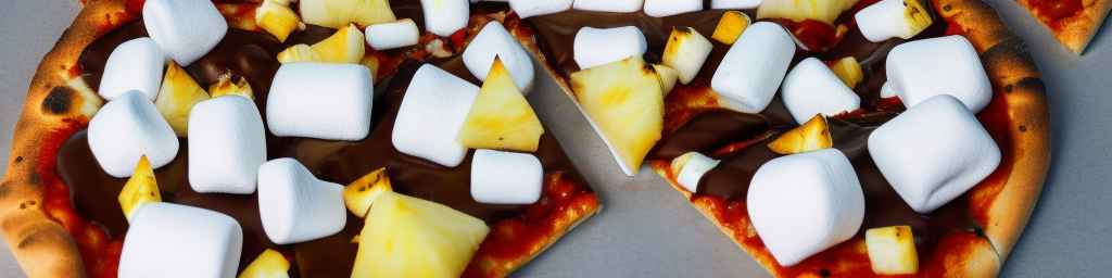 S'mores Pizza with Pineapple and Marshmallow