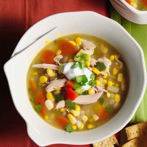 Southwest Chicken and Corn Soup