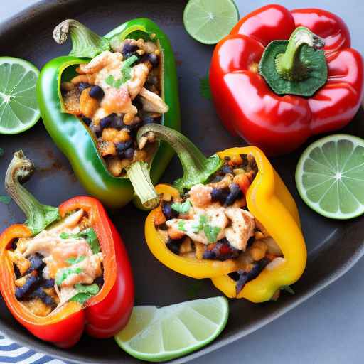 Southwestern Chicken Stuffed Bell Peppers