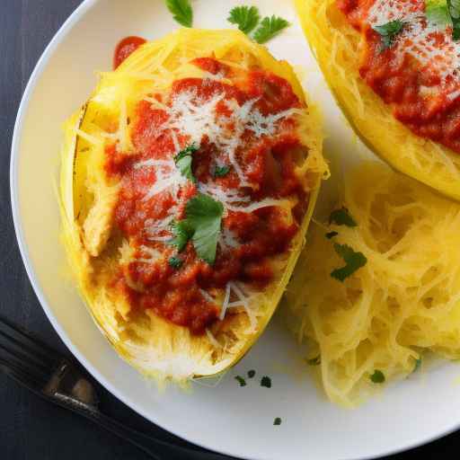 Spaghetti Squash Chicken Parm