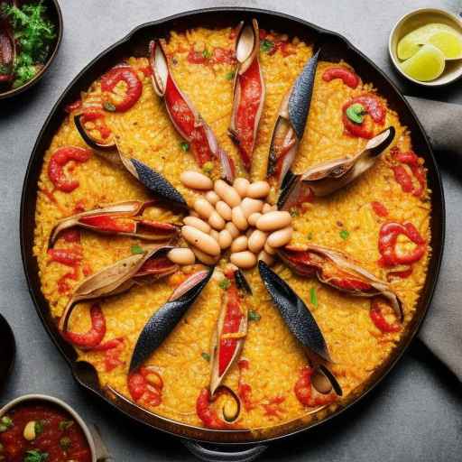 Spanish-style Paella with Chorizo and White Beans