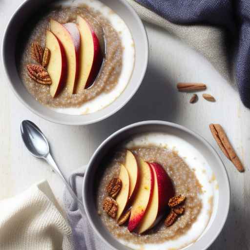 Spiced Apple and Date Porridge with Buckwheat