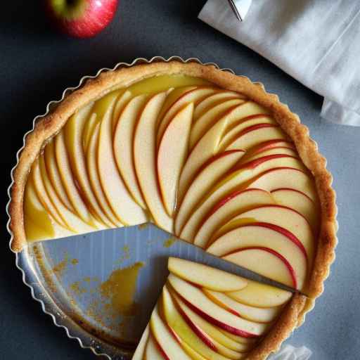 Spiced Apple Custard Tart