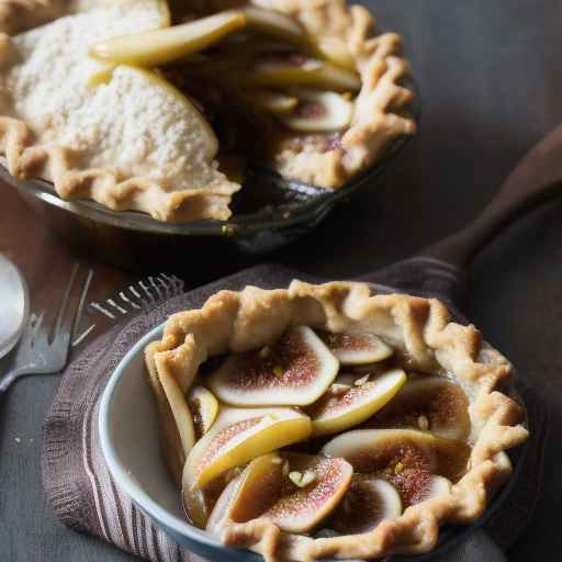 Spiced Fig and Pear Pie