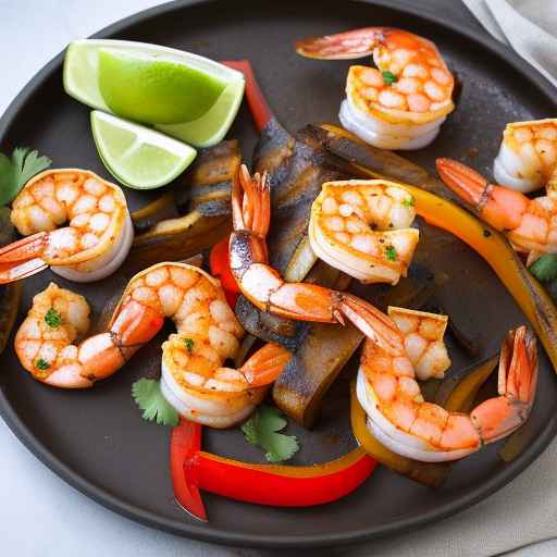 Spicy BBQ Shrimp Fajitas