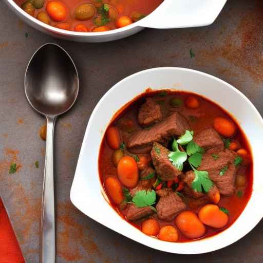 Spicy Beef and Bean Stew with Paprika