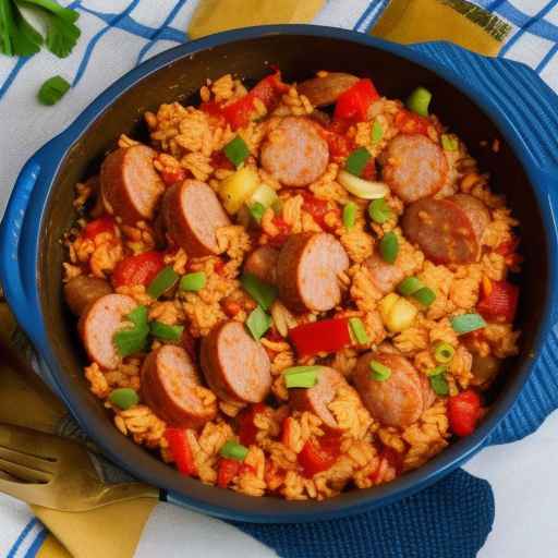 Spicy Cajun Jambalaya with Andouille Sausage