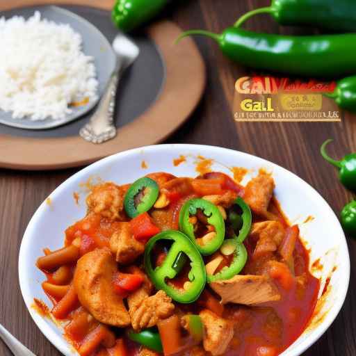 Spicy Chicken Goulash with Jalapenos and Garlic