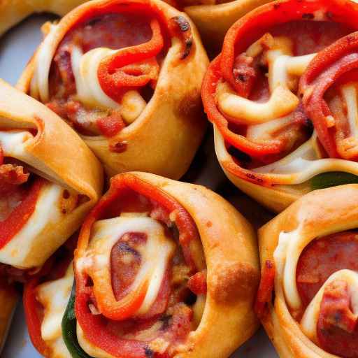 Spicy Italian Pinwheel with Sausage, Pepperoni, and Hot Peppers