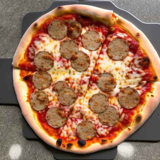 Spicy Italian sausage folded pizza