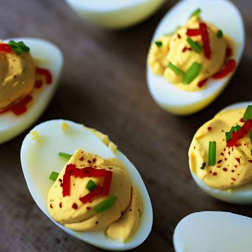 Spicy Korean Deviled Eggs