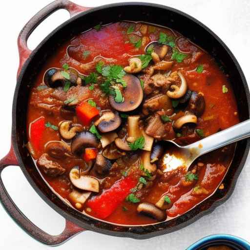 Spicy Pork and Mushroom Stew with Paprika