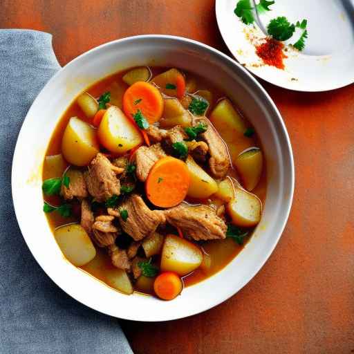 Spicy Pork and Potato Stew with Carrots