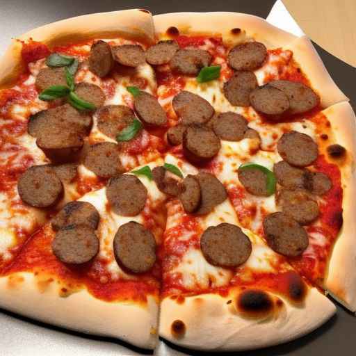 Spicy sausage and pepper folded pizza