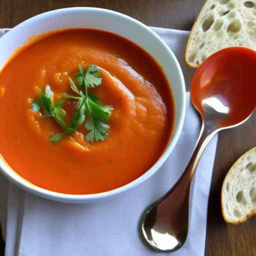 Spicy tomato and carrot soup