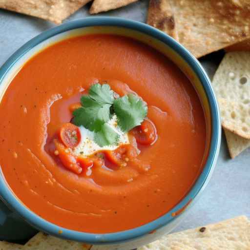 Spicy tomato and chipotle soup