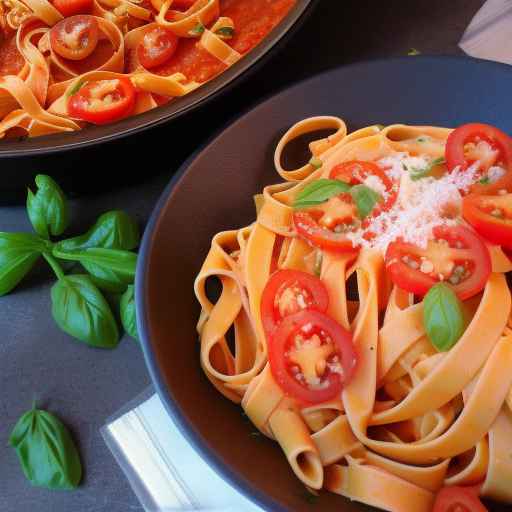 Spicy Tomato Fettuccine