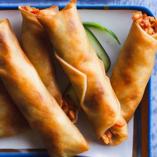 Spicy Tuna Egg Rolls