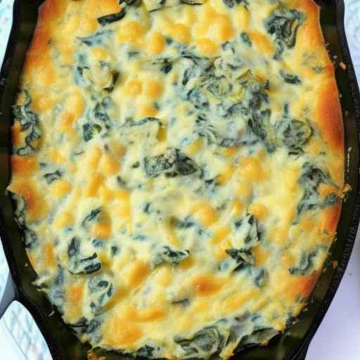 Spinach and artichoke dip casserole