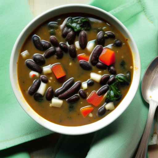 Spinach and Black Bean Soup